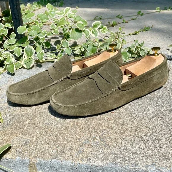 TOD’S Gommino Driving Moc Suede Loafers EUC size 5 Tod main image 2